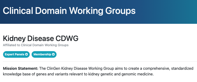ClinGen CDWG